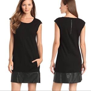 Sanctuary Mod Molly Black Cap Sleeve Shift Dress